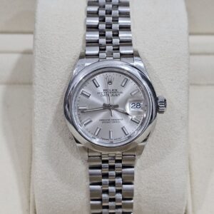 Rolex Lady-Datejust 28mm Oystersteel Silver Dial 279160