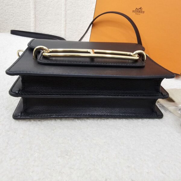 Hermes Roulis Mini Evervolor Black Gold-Tone Hardware - Image 5