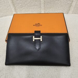 Hermes Box Bearn Wallet Black