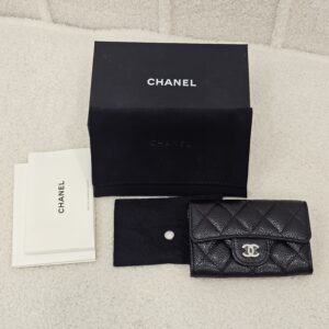 Chanel Classic Card Holder Caviar Leather Black GHW