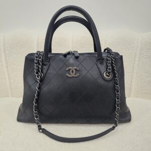 Chanel Leather Chain Urban Tote Bag
