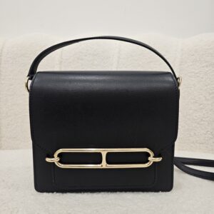 Hermes Roulis Mini Evercolor Black GHW