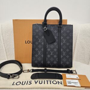 LV Monogram Eclipse Sac Plat Cross