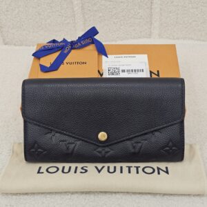 LV Sarah Wallet Empreinte Leather Black