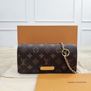 (UNUSED) LV Monogram Wallet On Chain Lily